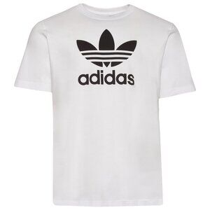 Adidas Men's Classic Trefoil T-Shirt SS Crew White Black Size S NEW WITH TAGS!
